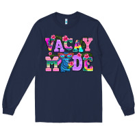 Navy vacay mode Long Sleeve Tee - AdoDesignShop