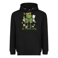 Black happy st. patrick's day Heavyweight Hoodie - MaliasSmallBusiness