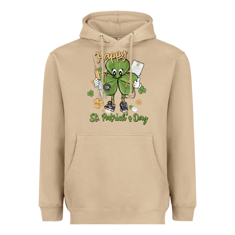 Happy St. Patrick's Day Heavyweight Hoodie by MaliasSmallBusiness | Teevron