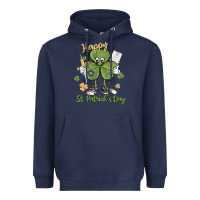 Navy happy st. patrick's day Heavyweight Hoodie - MaliasSmallBusiness