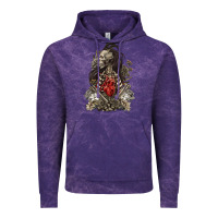 Cloud Purple floral skeleton Vintage Hoodie - RanaPortraitStore