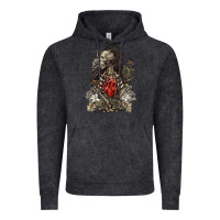 Vintage Black floral skeleton Vintage Hoodie - RanaPortraitStore