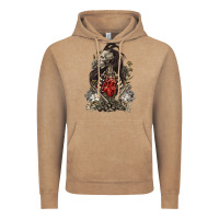 Vintage Coffee floral skeleton Vintage Hoodie - RanaPortraitStore