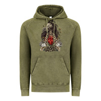 Vintage Olive floral skeleton Vintage Hoodie - RanaPortraitStore