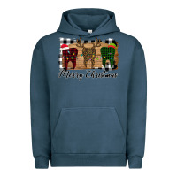 Pigment Midnight Navy Merry Christmas Teeth Urban Hoodie - Bettercallsaul