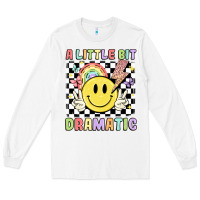 White a little bit dramatic Long Sleeve Tee - JahusDesignShop