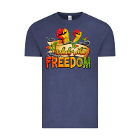 Vintage Denim celebrate freedom Vintage Tee - Zillion Design Studio