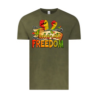 Vintage Olive celebrate freedom Vintage Tee - Zillion Design Studio