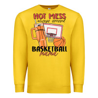 Lemon hot mess always stressed basketball mama Premium Sweatshirt - MaliasSmallBusiness