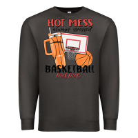 Smoke hot mess always stressed basketball mama Premium Sweatshirt - MaliasSmallBusiness