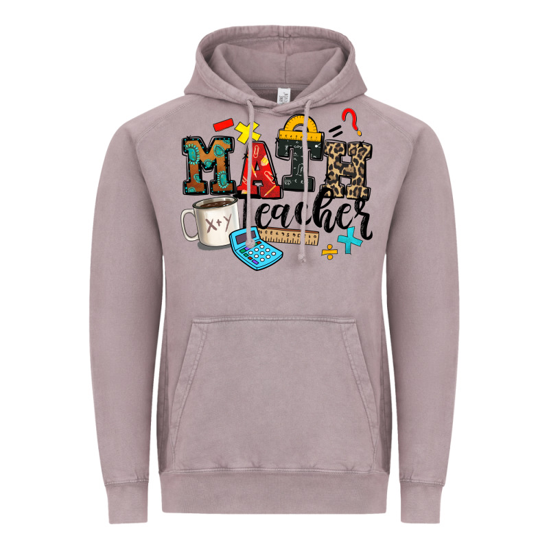 Math Teacher Vintage Hoodie by Zillion Design Studio | Teevron