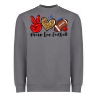 Storm peace love football Heavyweight Sweatshirt - Zillion Design Studio