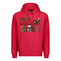 Cardinal You Serious Clark With Santa Sleigh Premium Hoodie - BundleAndBundleShop