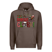 Coffee You Serious Clark With Santa Sleigh Premium Hoodie - BundleAndBundleShop