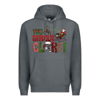 Rock You Serious Clark With Santa Sleigh Premium Hoodie - BundleAndBundleShop