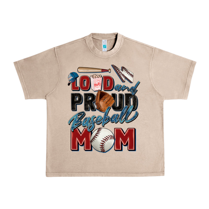 Loud And Proud Baseball Mom Urban Heavy Tee by Zillion Design Studio | Teevron