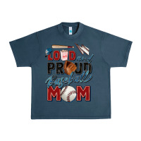 Midnight Navy loud and proud baseball mom Urban Heavy Tee - Zillion Design Studio