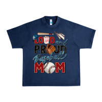Navy loud and proud baseball mom Urban Heavy Tee - Zillion Design Studio
