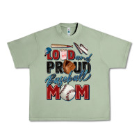 Oil Green loud and proud baseball mom Urban Heavy Tee - Zillion Design Studio