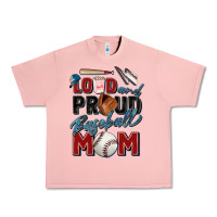Salmon loud and proud baseball mom Urban Heavy Tee - Zillion Design Studio