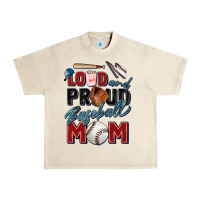 Sandshell loud and proud baseball mom Urban Heavy Tee - Zillion Design Studio
