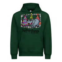 Forest Green I Want Hippopotamus For Christmas Urban Hoodie - Bettercallsaul