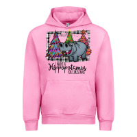 Fuchsia Pink I Want Hippopotamus For Christmas Urban Hoodie - Bettercallsaul