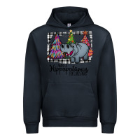 Navy I Want Hippopotamus For Christmas Urban Hoodie - Bettercallsaul