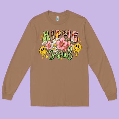 Hippie Soul Long Sleeve Tee Designed By Jahusdesignshop