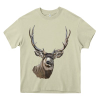 Mossy Mule Buck Deer Head Heavy Core Tee - LillyAllenDesigns