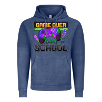 Vintage Denim game over back to school Vintage Hoodie - Zillion Design Studio