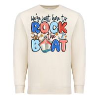 Sandshell were just here to rock the boat Premium Sweatshirt - MaliasSmallBusiness
