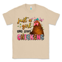 Mushroom just a girl who loves chickens Classic Tee - JahusDesignShop
