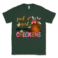 Sports Green just a girl who loves chickens Classic Tee - JahusDesignShop