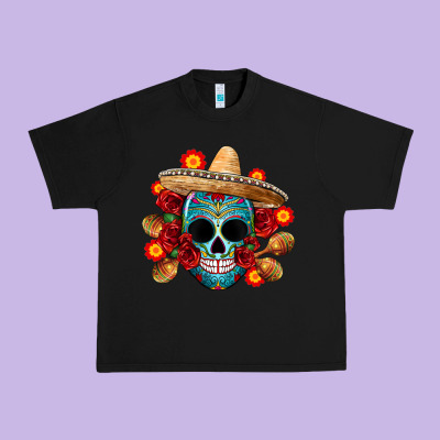 Mexico Skull Urban Heavy Tee Designed By Cts Tumbler Store