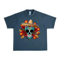 Midnight Navy mexico skull Urban Heavy Tee - CTS Tumbler Store