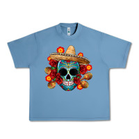 Pebble Blue mexico skull Urban Heavy Tee - CTS Tumbler Store