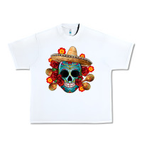 White mexico skull Urban Heavy Tee - CTS Tumbler Store