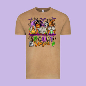 Spooky Season Gnomes Vintage Tee Designed By Texasbilliewilder