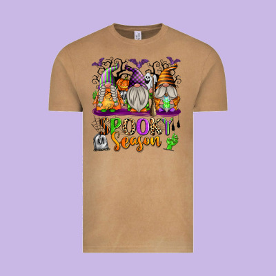 Spooky Season Gnomes Vintage Tee Designed By Texasbilliewilder