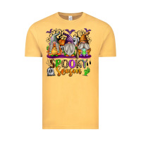 Vintage Mustard Spooky Season Gnomes Vintage Tee - texasbilliewilder