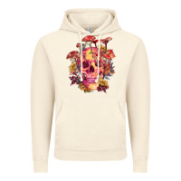 Vintage Artic Floral skeleton with mushrooms Vintage Hoodie - RanaPortraitStore