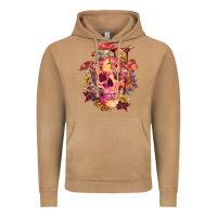 Vintage Camel Floral skeleton with mushrooms Vintage Hoodie - RanaPortraitStore