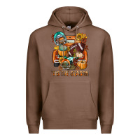 Chestnut Tis The Season Fall Football Truck Premium Hoodie - BundleAndBundleShop
