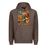 Coffee Tis The Season Fall Football Truck Premium Hoodie - BundleAndBundleShop