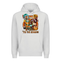 Dove Grey Tis The Season Fall Football Truck Premium Hoodie - BundleAndBundleShop