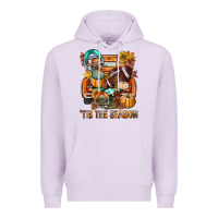 Lilac Tis The Season Fall Football Truck Premium Hoodie - BundleAndBundleShop