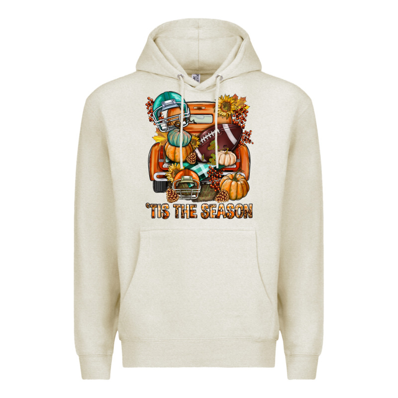 Tis The Season Fall Football Truck Premium Hoodie by BundleAndBundleShop | Teevron