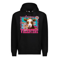 Black be my valentine with guarnsey Premium Hoodie - AdoDesignShop