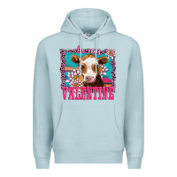 Blue Mist be my valentine with guarnsey Premium Hoodie - AdoDesignShop